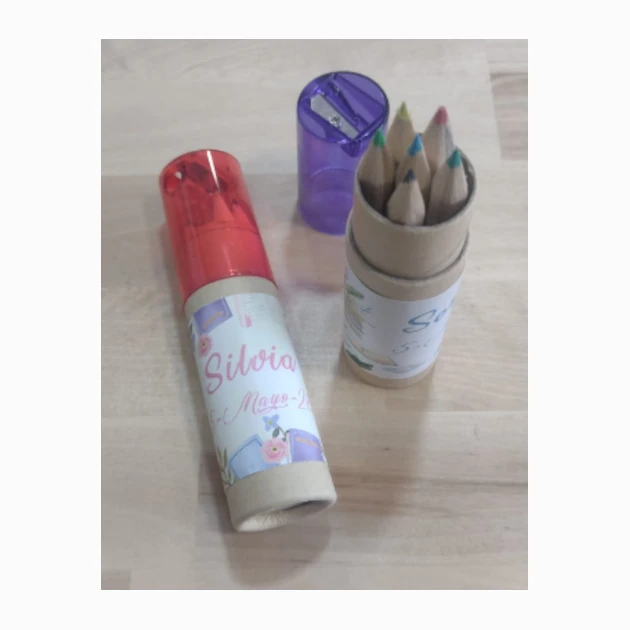 Cajita Cilindrica 6 colores madera 4