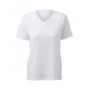 Camiseta Poliester mujer pico