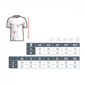 Camiseta unisex algodon tallaje