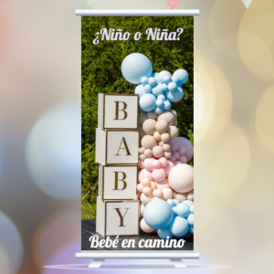 Roll up baby shower personalizado